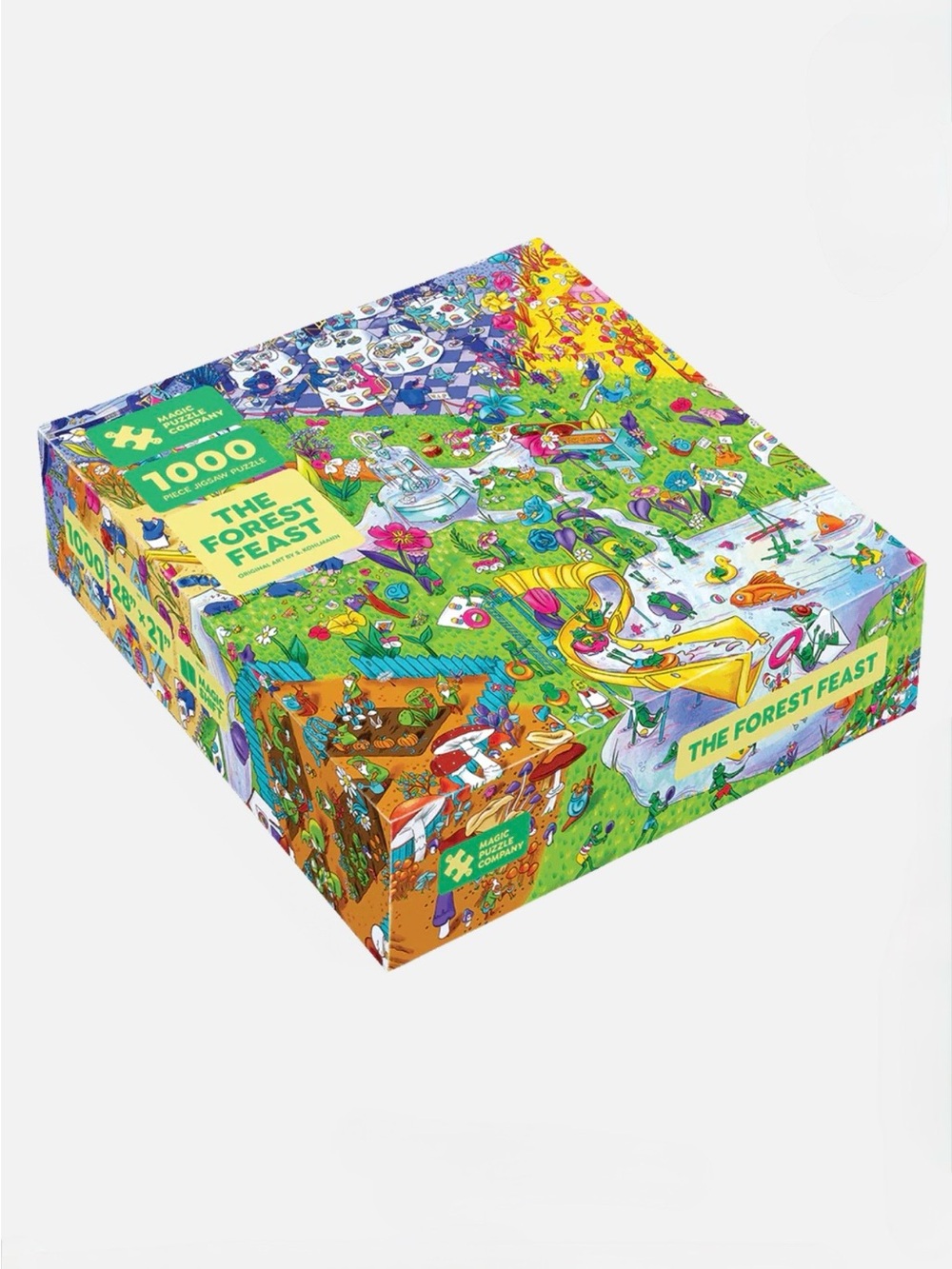 Magic Puzzle Company "The Forest Feast" 1000-Piece Jigsaw Puzzle in EUC